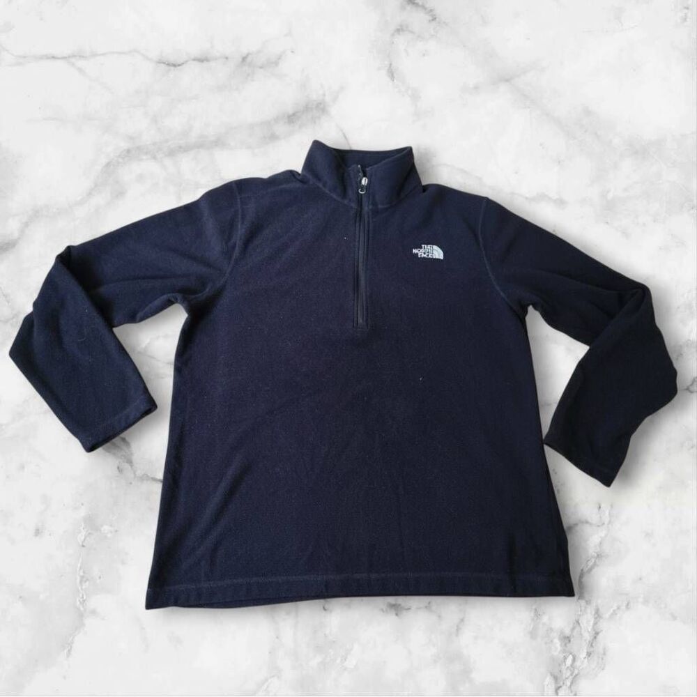 North Face Mens Size XL Navy Blue Quarter Zip